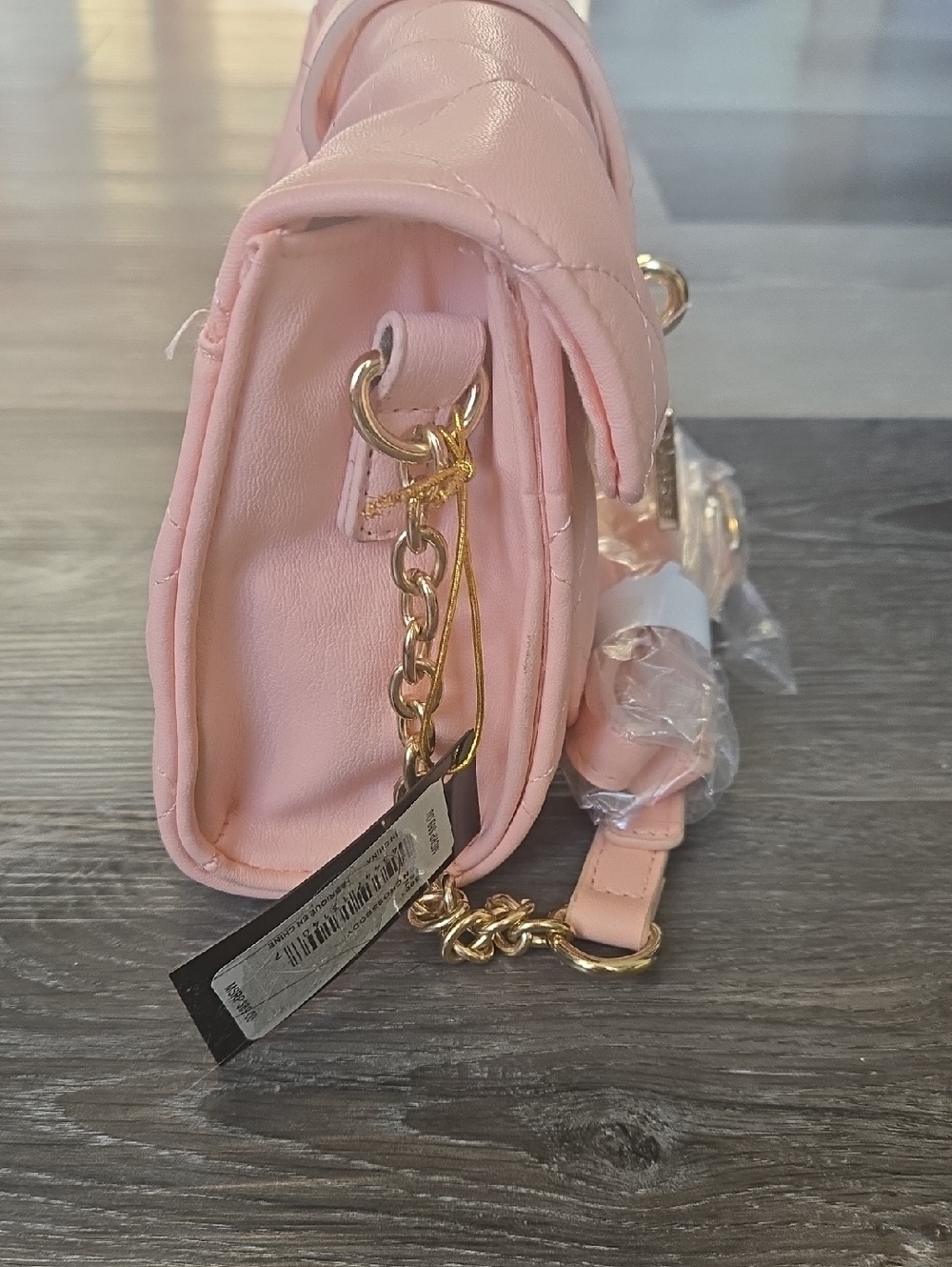 Bebe Quilted Crossbody Bag - Pink and Yellow Brand NEW 59 FOR BOTH - Picture 3 of 6